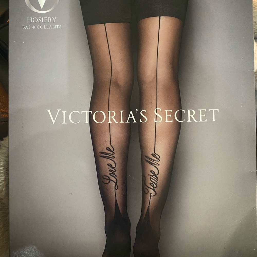 Victoria's Secret Hosiery
TEASE ME LOVE ME Thigh High lingerie stockings New